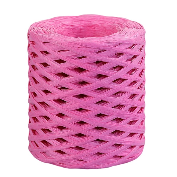 1 rulle pappersrep, återvinningsbart, gör-det-själv, genomskinlig textur, handgjord, inslagning, raffiahalm för festival Rose Red