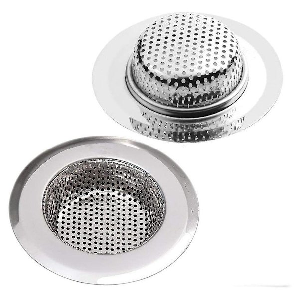 Keittiön viemärisihti, ruostumaton teräs, 2 kpl 9cm