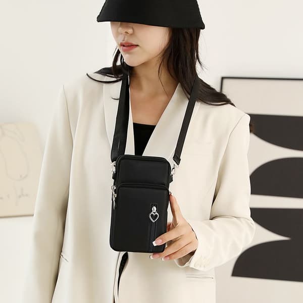 Mobiltelefon skuldertaske sort Off-white [small]