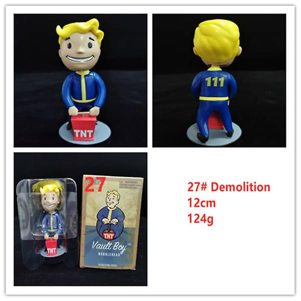 Fallout Vault Boy Bobble Head PVC Actionfigur Samleobjekt Modellleketøy Style 27
