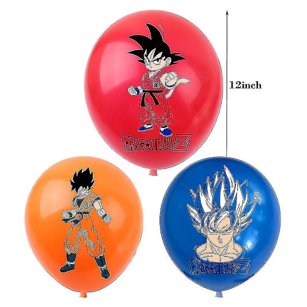 Dragon Ball Balloner Sæt Festartikler Dragon Ball Hjemmedekoration Banner Balloner Kage Toppers Gaver