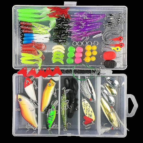 Multifunksjonelt Fiskeagn Kunstig Svømmeagn Fiskehake 106 Pcs set Frog