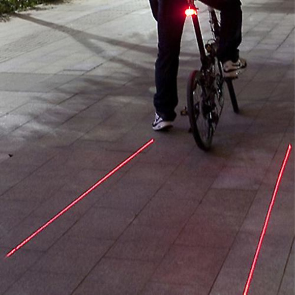 Sykkel sykkel sykling Led laser baklys sikkerhet bakre advarselslampe 7 modus