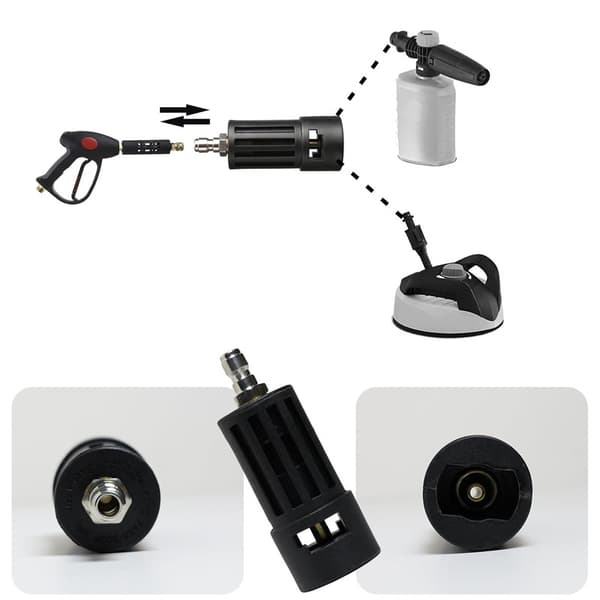 Passer til KARCHER K2-serieadaptere, 1/4\" hurtigkoblinger, høytrykksvasker/bilvaskdyse-tilbehør. 1/4 quick plug (copper core)
