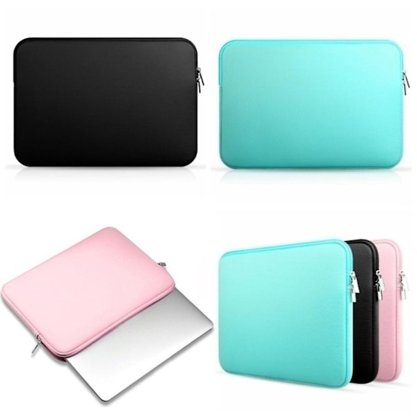 Skyddande fodral med blixtlås för bärbar dator, kompatibel med Macbook Air Pro Retina Notebook kaesi Pink 13