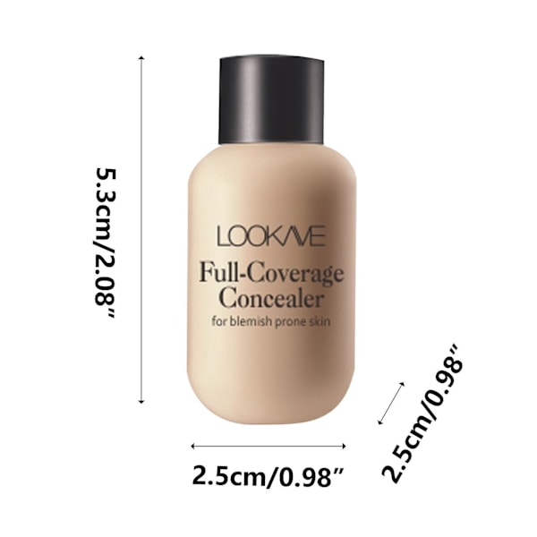 Concealer, Lätt och tunn, Concealer, Mörka ringar under ögonen, Vattentät, Present till kvinnor 12 ml