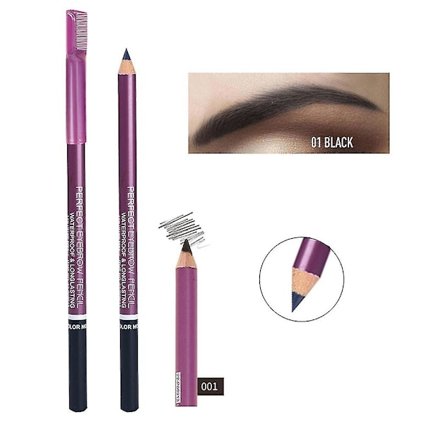 Ultra Fine Eyebrow Pencil Double Head Brow Enhancers Makeup Waterproof Non-fading Long-lasting Brown Tint Eyebrows Pen Cosmetics