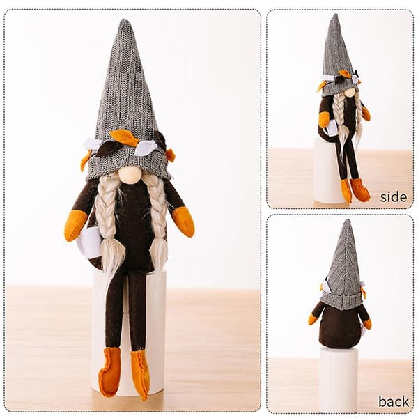Kaffe Gnome Stickning Ansiktslös Dock Dvärgar Bondgård Prydnader Kök Dekor Female