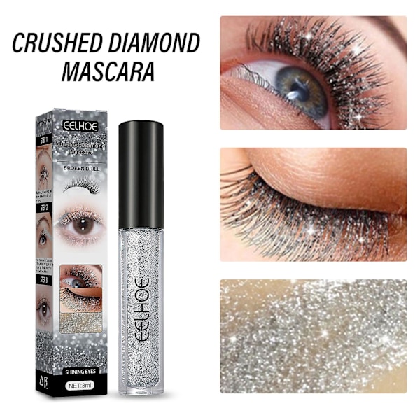 Flash Diamond In The Debris Mascara Fairy Flash Vattentät Förlängd Kryptering Inte Smeta Curly Long Mascara