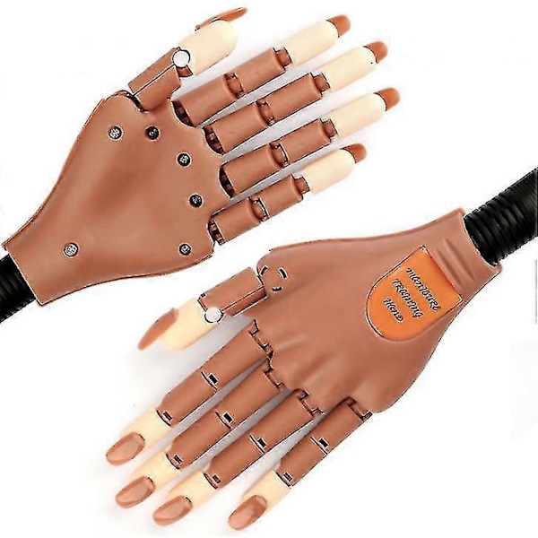 Manikyrträning Hand Nagelövningshänder Falska Fingernaglar Justerbara