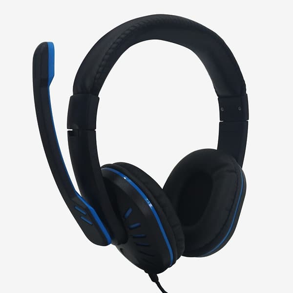 Over-ear gaming-hovedtelefoner, komfortable, multifarvet sort