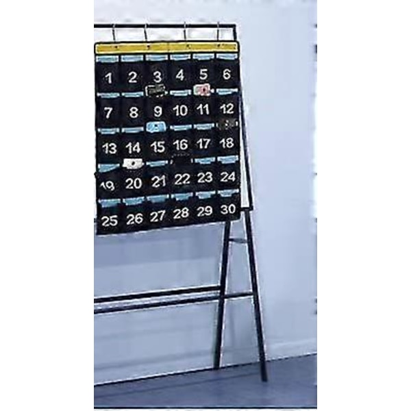 Nummerert Organizer Klasserom Lommediagram For Mobiltelefoner Kalkulatorer Holdere 30 Pockets