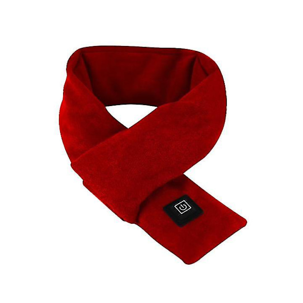 Uppvärmd Halsduk, Justerbar Uppvärmd Halsduk USB Uppvärmda Halsdukar För Kvinnor Laddningsbar red