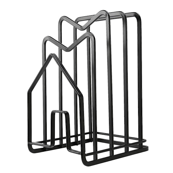 Skærebræt Organizer Stativ Holder Skærebræt Stativ Køkkenbord Gryder Pander Låg Stativ Organizer Flad Stål