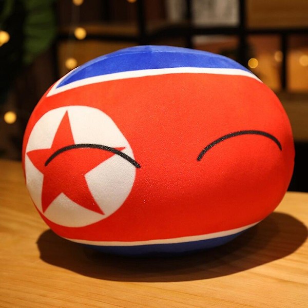 Maa pallo lelu pehmolelu riipus Polandball nukke Countryball USSR USA Ranska Venäjä Iso-Britannia Japani Saksa Italia sisustus 10/30/40cm   Taitopelit about 40cm North KR