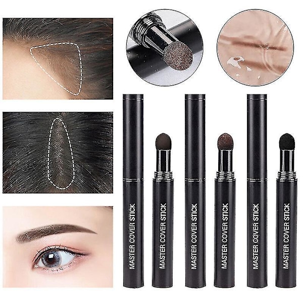Hårlinje Concealer Pen Kontrol Hårrød Kant Sortning Øjeblikkeligt Dække Op dark grey