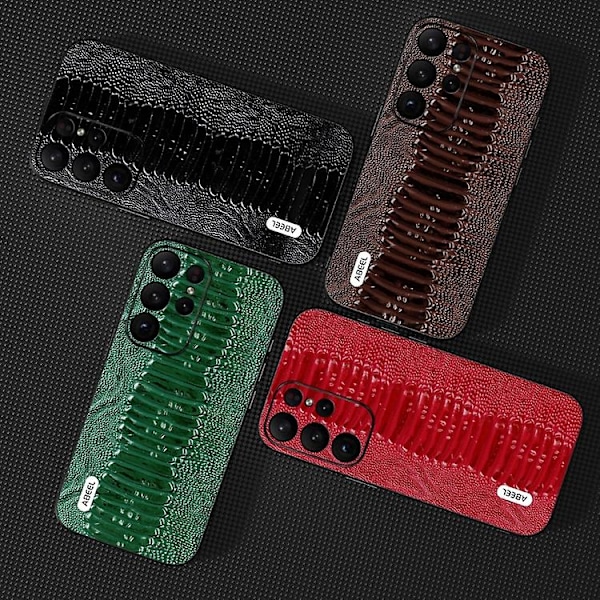 Abeel Aito Nahkainen Weilai Sarja Matkapuhelinkotelo Samsung Galaxy S23 Ultra 5g:lle Red