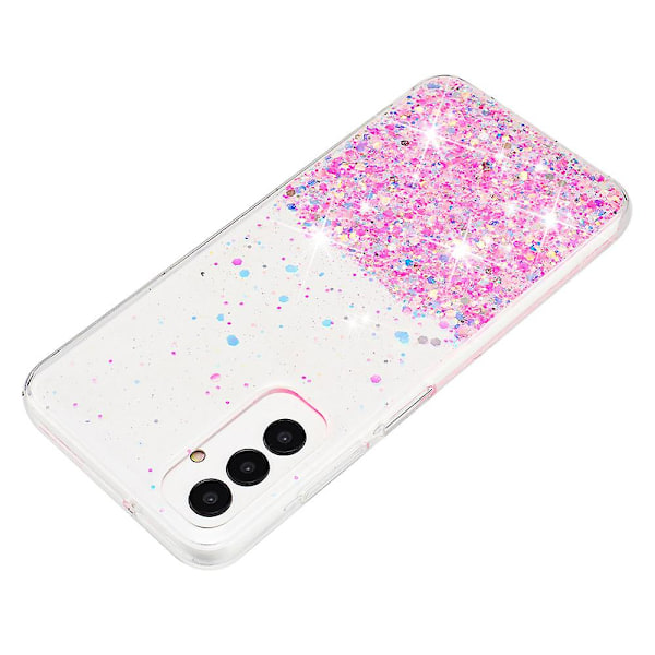 Luminous Phone Cover Epoxy Glitter Sparkle TPU Phone Case för Samsung Galaxy A05s 4G Pink