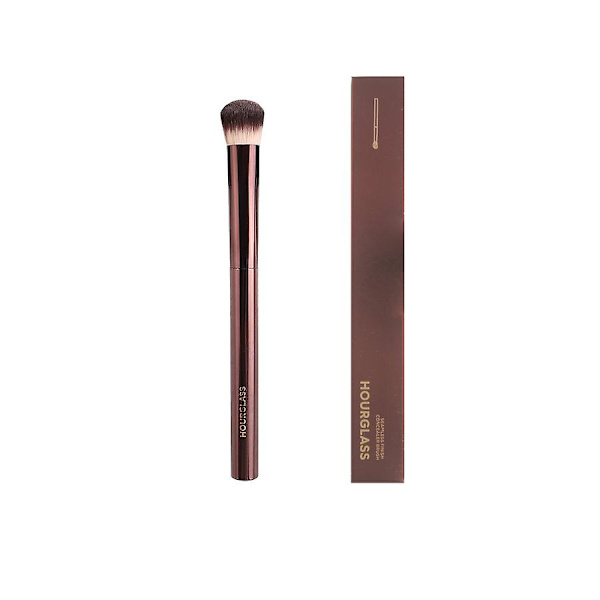 1 kpl HG Pro -meikkisiveltimet Puuteri Contour Blusher Meikkisivelin Korostusväri Pronssinvärinen hieno ammattimainen metallivarsi laatikolla Concealer Brush