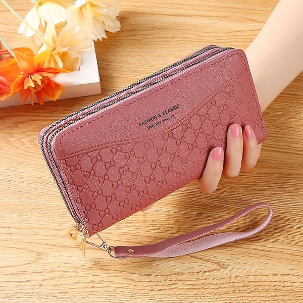 Wrist Coin Purse With Zipper For Women Clutch Party Evening Bag For Phone, Money & Cosmetics A916-944 Red