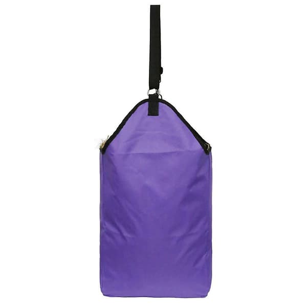 Mimigo Heste Hø-Taske, Langsom Foder Feeder Tote Tasker Stor Kapacitet Foderpose Til Heste Ged Alpakaer Purple