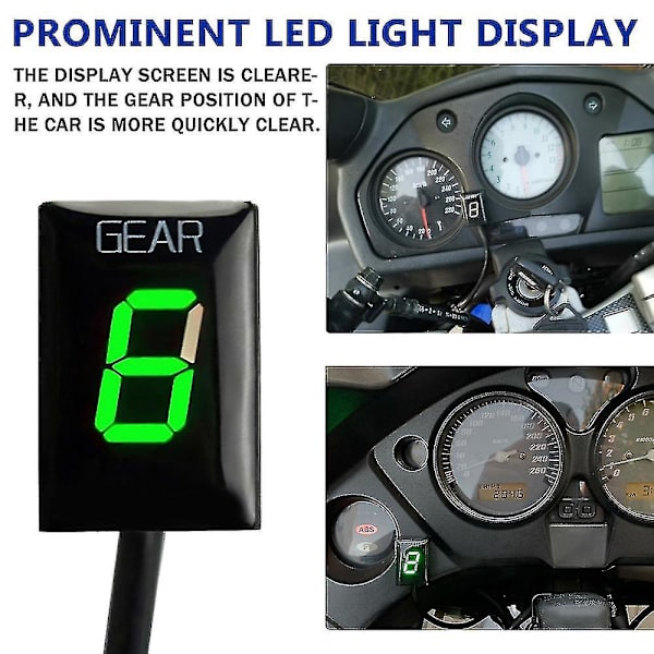 För Honda Cbr 650 F Cbr 650f Cbr650 F Cbr650f 2018 Motorcykeltillbehör Växelindikator Ecu Hastighetsväxeldisplay Mätare Vattentät Red bracket