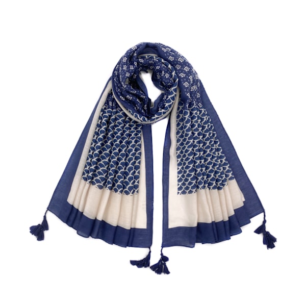 90*180CM Kvinners Kvadratisk Silkeliknende Hårskjerf Hode Sovning Wrap Satin Hodeskjerf blue