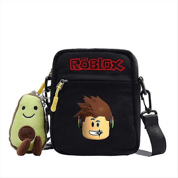 Roblox Tegneserie Børn Drenge Piger Håndtasker Crossbody Skuldertaske, Messenger Taske Kosmetiktaske Justerbar Rem Møntpung A