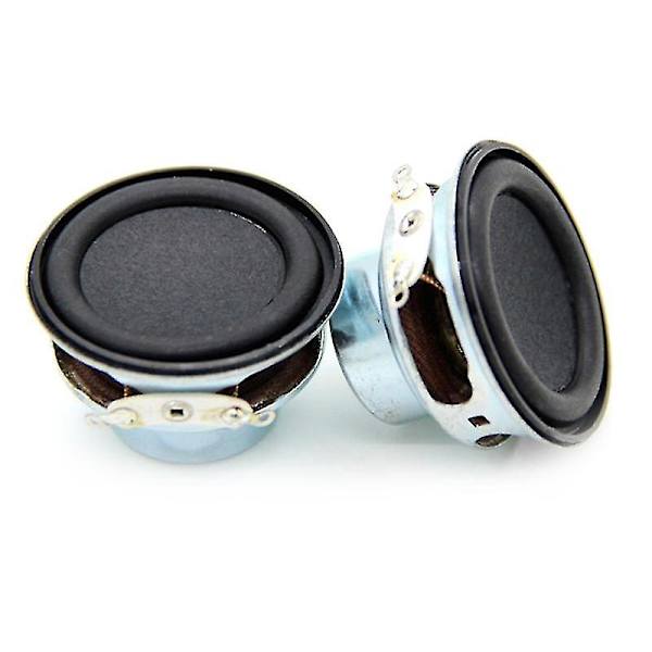 2 st Audiohögtalare 4 6W 40mm 1,5 tum Bas Multimedia Högtalare DIY Ljud Mini Högtalare för Hemmabio