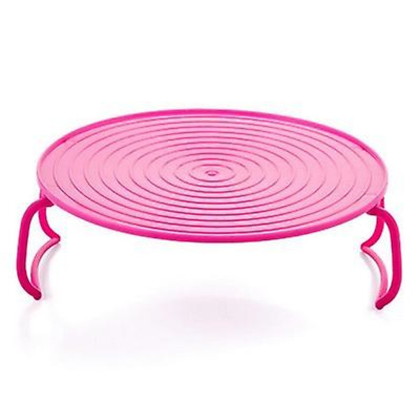 1 stk. køkkenret dampkoger mikrobølgeovn dampkoger bakke mikrobølgeovn rack bakke mikrobølgeovn opvarmning lagdelt baconkoger til mikrobølgeovn mikrobølgeovn baconbakke Pink
