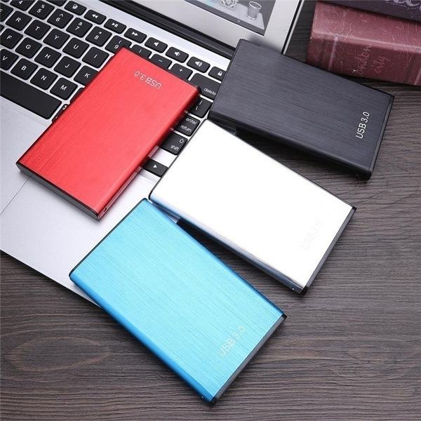 HURRISE YD0018 Bærbar Ekstern Harddisk - 2 TB - Blå - USB 3.0