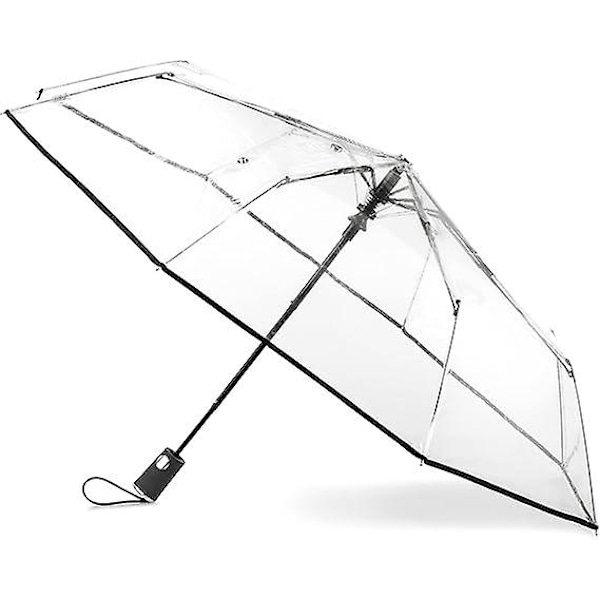 totes Clear Canopy Automatisk Åben Foldbar Paraply