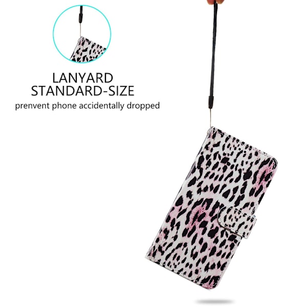 For Samsung Galaxy A05s 4g Pung Etui Pu Læder Mønster Tryk Telefon Cover Leopard