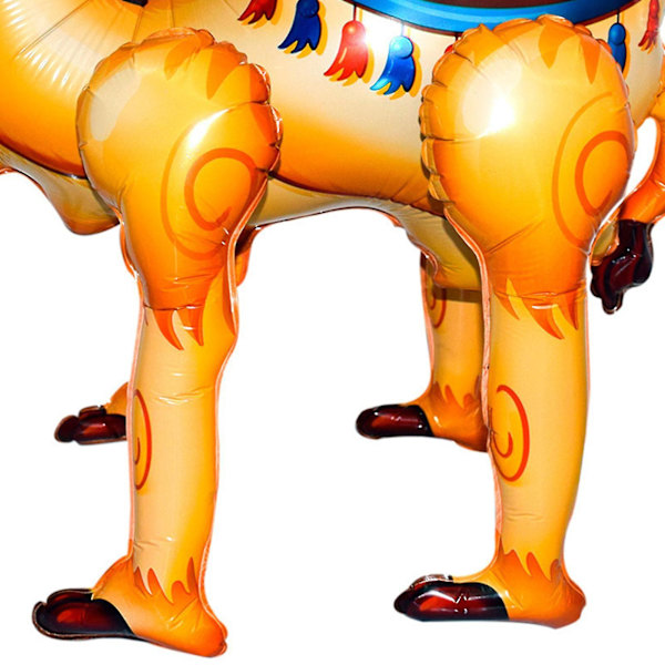 3D Sød Tegneserie Gående Alpaca Kamel Aluminium Film Ballon Model Til Hjemme Baby Shower Fødselsdagsfest Dekoration Yellow