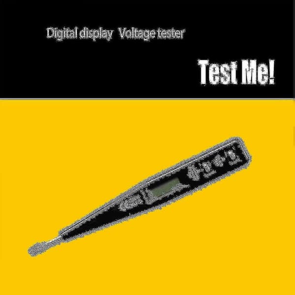 Digital Test Blyant Skruetrækker Probe Lys Spændingstester Detektor Ac/dc 12-220v Elektrisk Test P