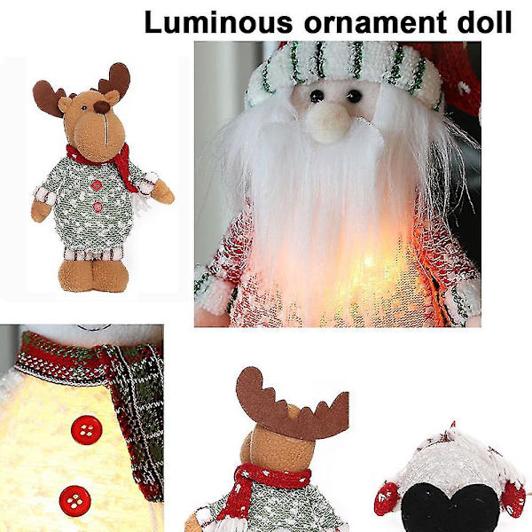 Sød Stoppet Elf Dukke Pynt Julemand Jul Hjemme Dekoration Og Gave Kærlighed style 3