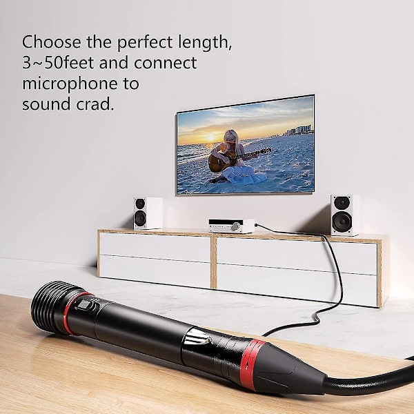 2 Pak 10 Fods XLR Mikrofonkabler, XLR Kabel XLR Han til Hun Audio Mikrofonkabel Mikrofon
