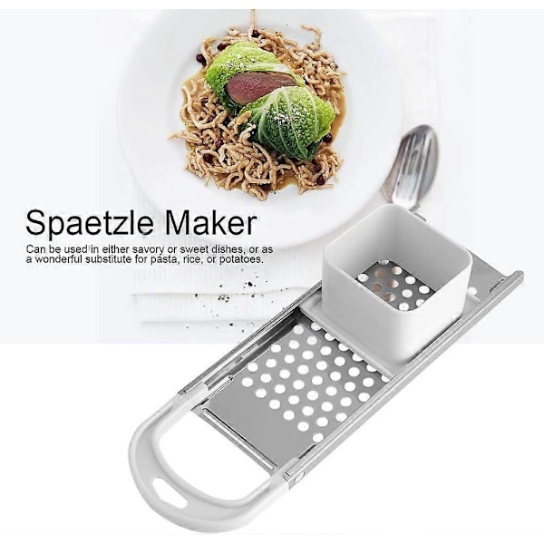 Rostfri Nudelmaskin med Säkerhetsskjuts, Kök Rostfritt Stål Blad Nudel Dumpling Maker Pasta Matlagningsverktyg