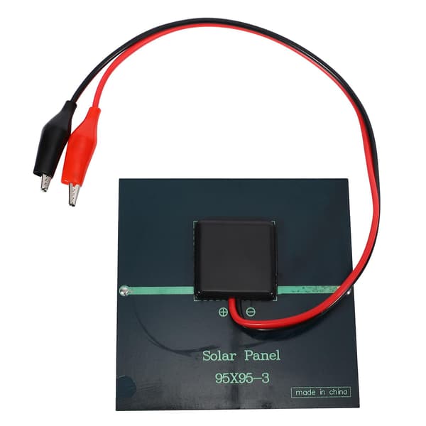1w 5.5v Solcell Epoxy Polykristallin Solpanel+klämma För Laddning Av 3.7v Batterisystem Leksak Led