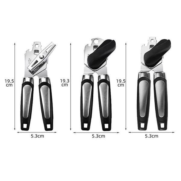 Mimigo Classic Multifunktionel Dåseåbner / Flaskeåbner, 8.34 tommer, Sort style 6