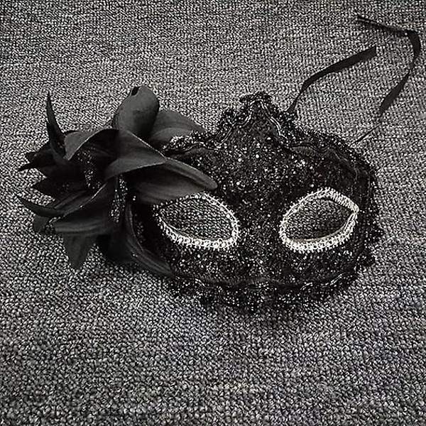 Maske for kvinner - Venetianske masker - Julemasker - Kvinners blomstermasker - Halvmaske - Øyemaske - Cosplay - Blondermaske