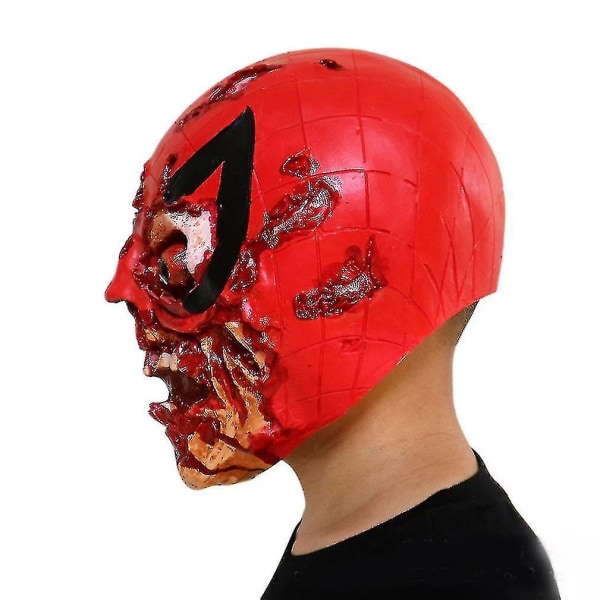 Halloween Horror Bleeding Skull Mask Cosplay Rekvisitter Hætte