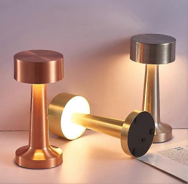 Metal Dumbbells Bordlampe Natlampe Bronze