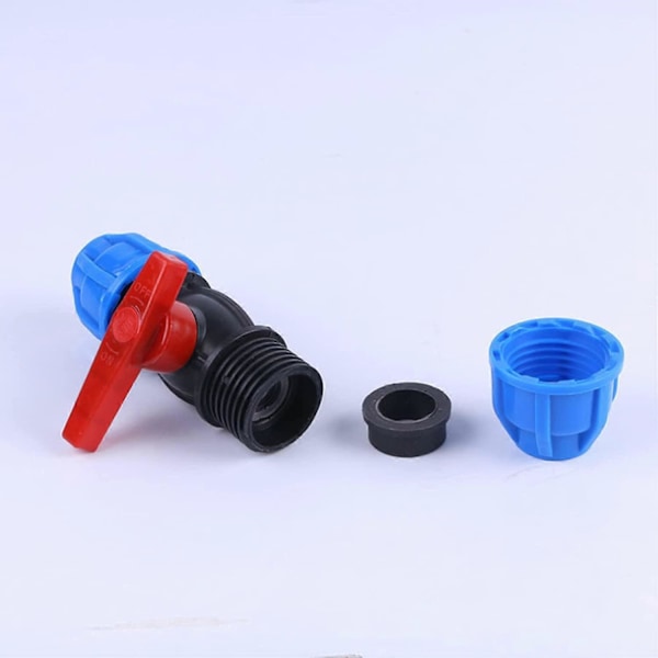 20 mm MDPE PE Kuglehane, MUFFE, Vandrørs Kompressionsfitting MDPE PE Vandrørs Plast Kompressionsreduceringsfitting MUFFE 20 x 20 mm Hunadapter (