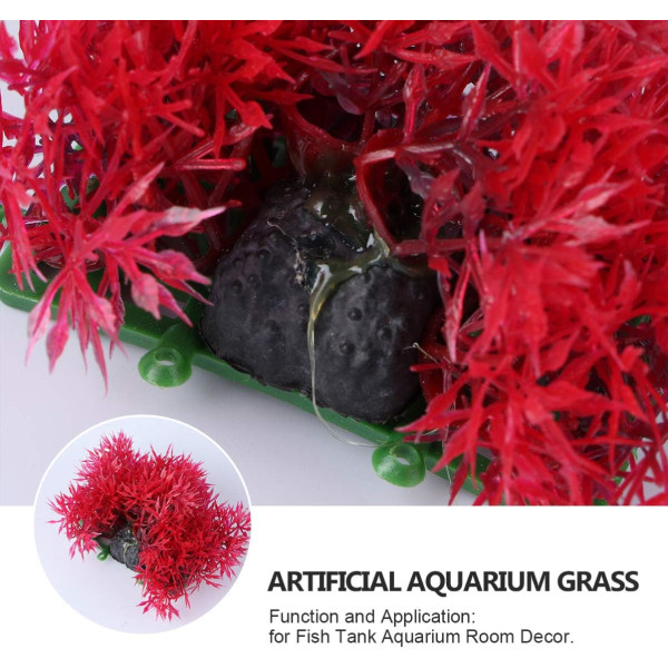 Pakkaa akvaarion tekonurmi vedenalainen keinotekoinen muovikasvi Akvaarioruoho Akvaario maisemakoristeet