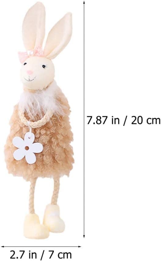 4 Påskhare Ornament Påskträd Ornament för Vår Påskfest Tillbehör