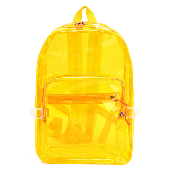 New transparent PVC backpack, cross-border trend, student fashion backpack, casual high-looking large-capacity school bag