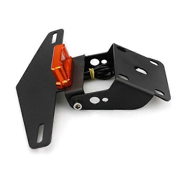 Sopii KTM DUKE 125 200 250 390 -moottoripyörään, jossa on kevyt rekisterikilven kehys, lyhyt takarekisterikilpi orange