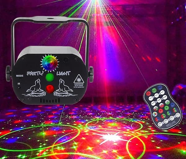 Mini USB Opladning DJ Disco Lys Strobe-laser Projektor Lampe USB Powered