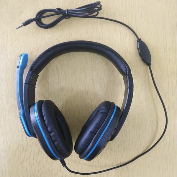 Over-ear gaming-hovedtelefoner, komfortable, multifarvet sort